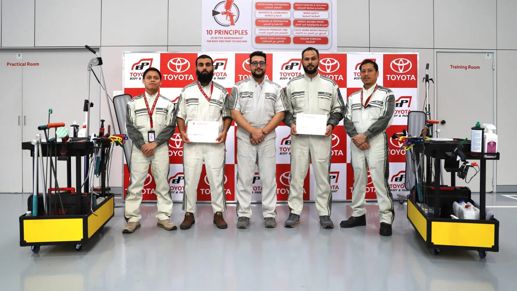 تويوتا ليبيا تختتم دورة PDR الداخلية لموظفي قسم السمكرة والطلاء 17 588960364 1236186781891850 5163819427875775697 n